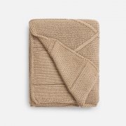 Плед Curve Verve, бежевый меланж