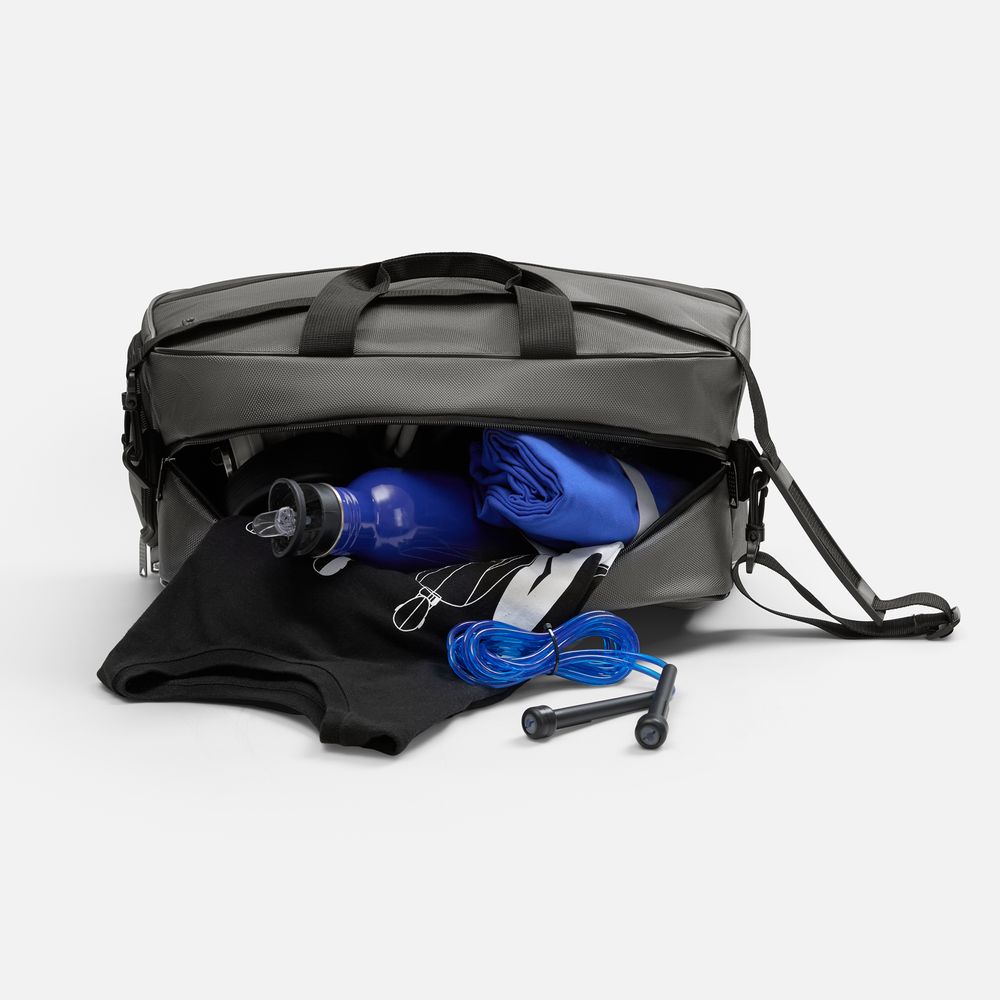 Спортивная сумка Atlantes, серая с черным арт. 18645.10 Спортивная сумка Atlantes, серая с черным арт. 18645.10