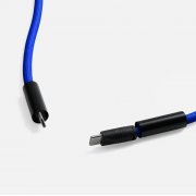 Кабель-ланьярд energyFlex Power Delivery 60 Вт, темно-синий