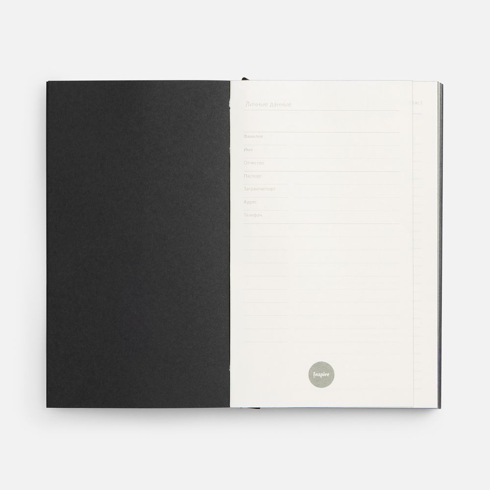 Ежедневник Flat Mini, недатированный, черный арт. 17894.33 Ежедневник Flat Mini, недатированный, черный арт. 17894.33