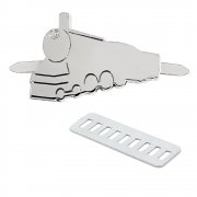 Несессер Колумб с шильдом - поезд, чёрный арт. 22001.02.03