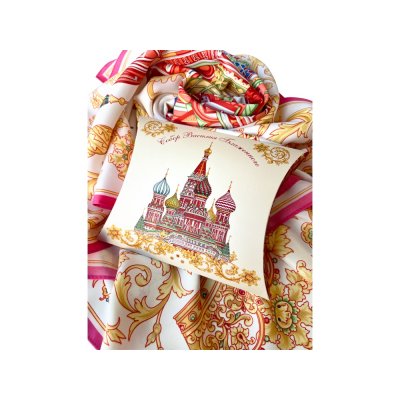 Платок «Собор Василия Блаженного» арт. 94932 Платок «Собор Василия Блаженного» арт. 94932