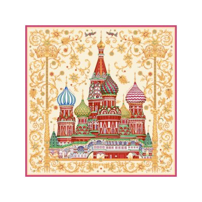 Платок «Собор Василия Блаженного» арт. 94932 Платок «Собор Василия Блаженного» арт. 94932