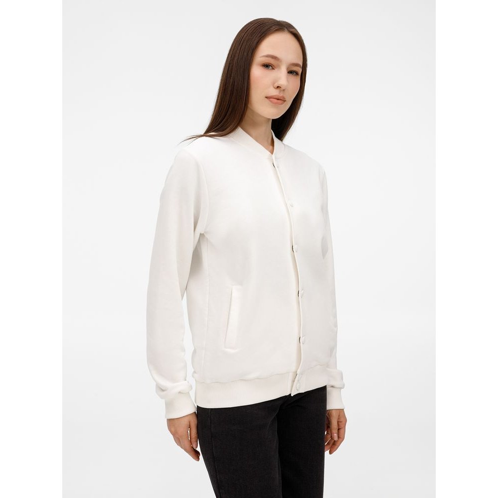 Бомбер унисекс Nuppu, молочно-белый арт. 20189.60 Бомбер унисекс Nuppu, молочно-белый арт. 20189.60