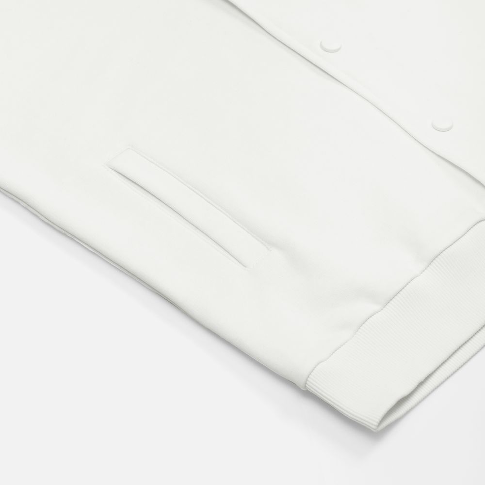 Бомбер унисекс Nuppu, молочно-белый арт. 20189.60 Бомбер унисекс Nuppu, молочно-белый арт. 20189.60