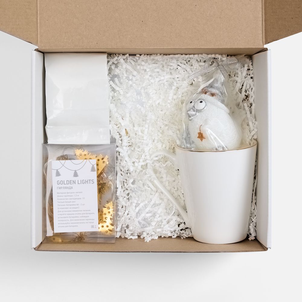 Набор «Планы на счастье», белый с золотистым арт. 22604.60 Набор «Планы на счастье», белый с золотистым арт. 22604.60