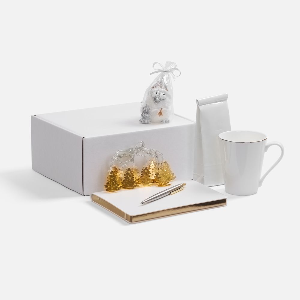 Набор «Планы на счастье», белый с золотистым арт. 22604.60 Набор «Планы на счастье», белый с золотистым арт. 22604.60