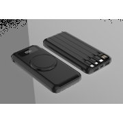 Внешний аккумулятор Authority с беспроводной зарядкой, 10000 Mah, чёрный