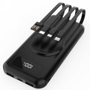 Внешний аккумулятор Authority с беспроводной зарядкой, 10000 Mah, чёрный