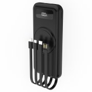 Внешний аккумулятор Authority с беспроводной зарядкой, 10000 Mah, чёрный
