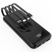 Внешний аккумулятор Authority с беспроводной зарядкой, 10000 Mah, чёрный