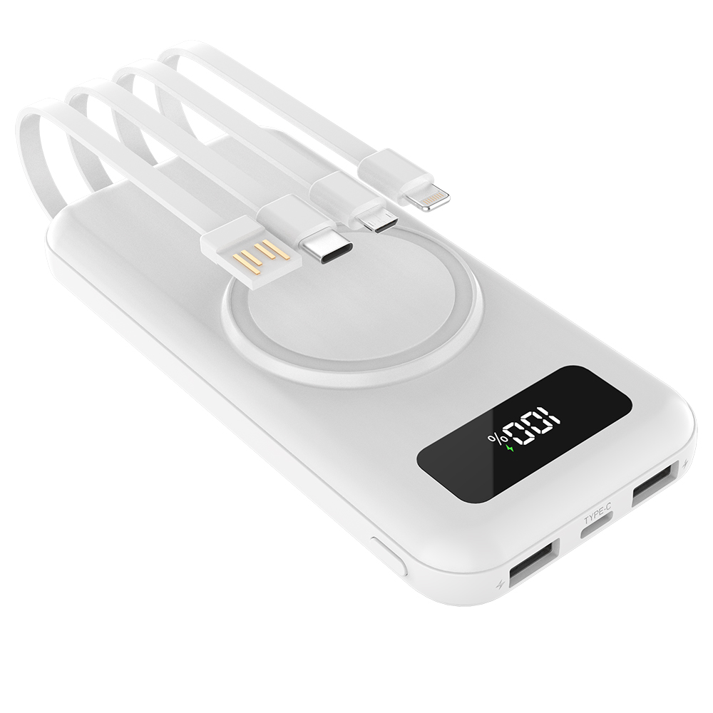 Внешний аккумулятор Authority с беспроводной зарядкой, 10000 Mah, белый арт. 2051.01 Внешний аккумулятор Authority с беспроводной зарядкой, 10000 Mah, белый арт. 2051.01