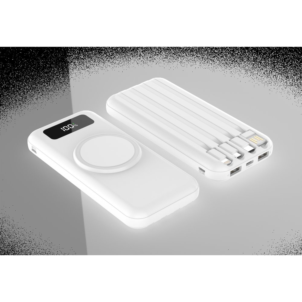 Внешний аккумулятор Authority с беспроводной зарядкой, 10000 Mah, белый арт. 2051.01 Внешний аккумулятор Authority с беспроводной зарядкой, 10000 Mah, белый арт. 2051.01