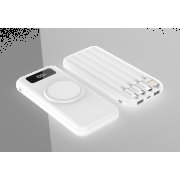 Внешний аккумулятор Authority с беспроводной зарядкой, 10000 Mah, белый