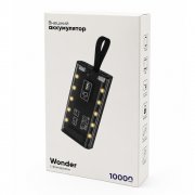 Внешний аккумулятор Wonder, 10000 Mah, черный