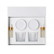 Набор для создания 2-х ароматических свечей: амбра и табак/маракуйя, сандал и пачули