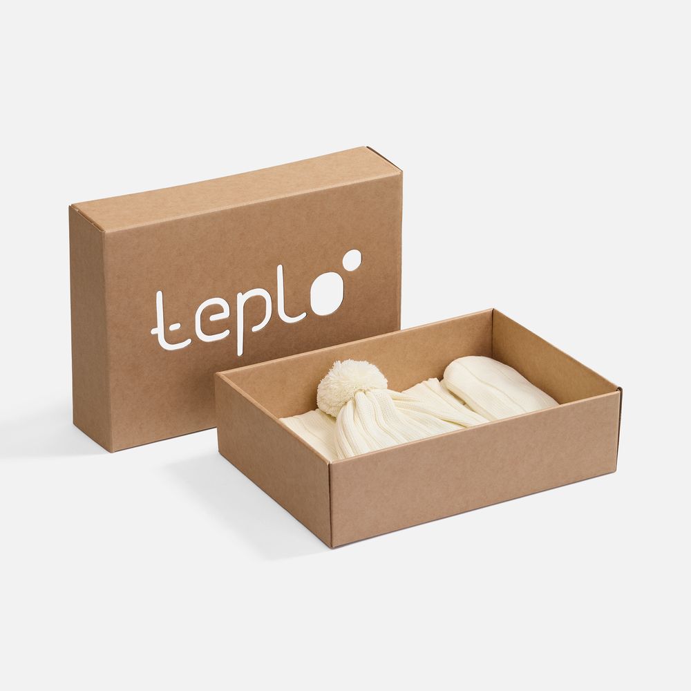 Набор Knit Beat, белый (молочный) арт. 19736.61 Набор Knit Beat, белый (молочный) арт. 19736.61