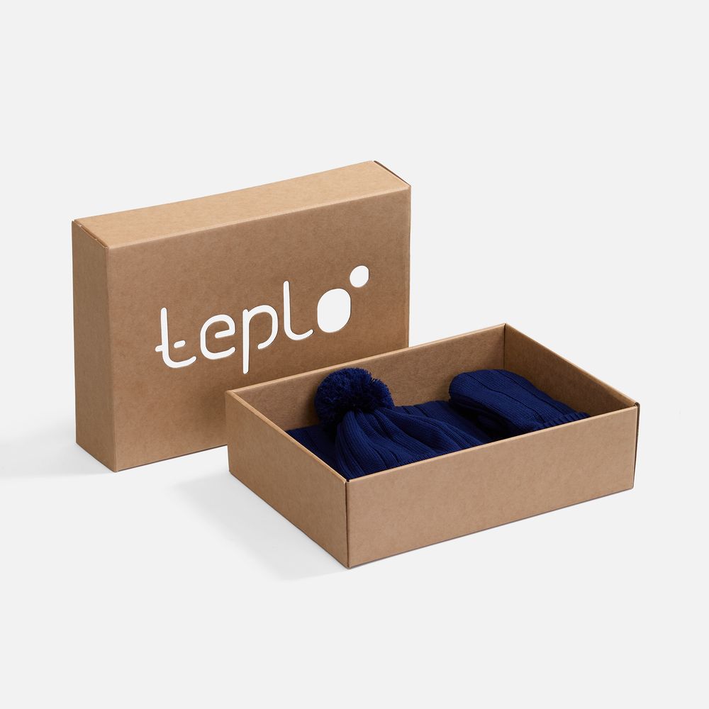 Набор Knit Beat, темно-синий арт. 19736.41 Набор Knit Beat, темно-синий арт. 19736.41