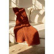 Плед вафельный Elenglect, оранжевый арт. 17378.20 Плед вафельный Elenglect, оранжевый арт. 17378.20