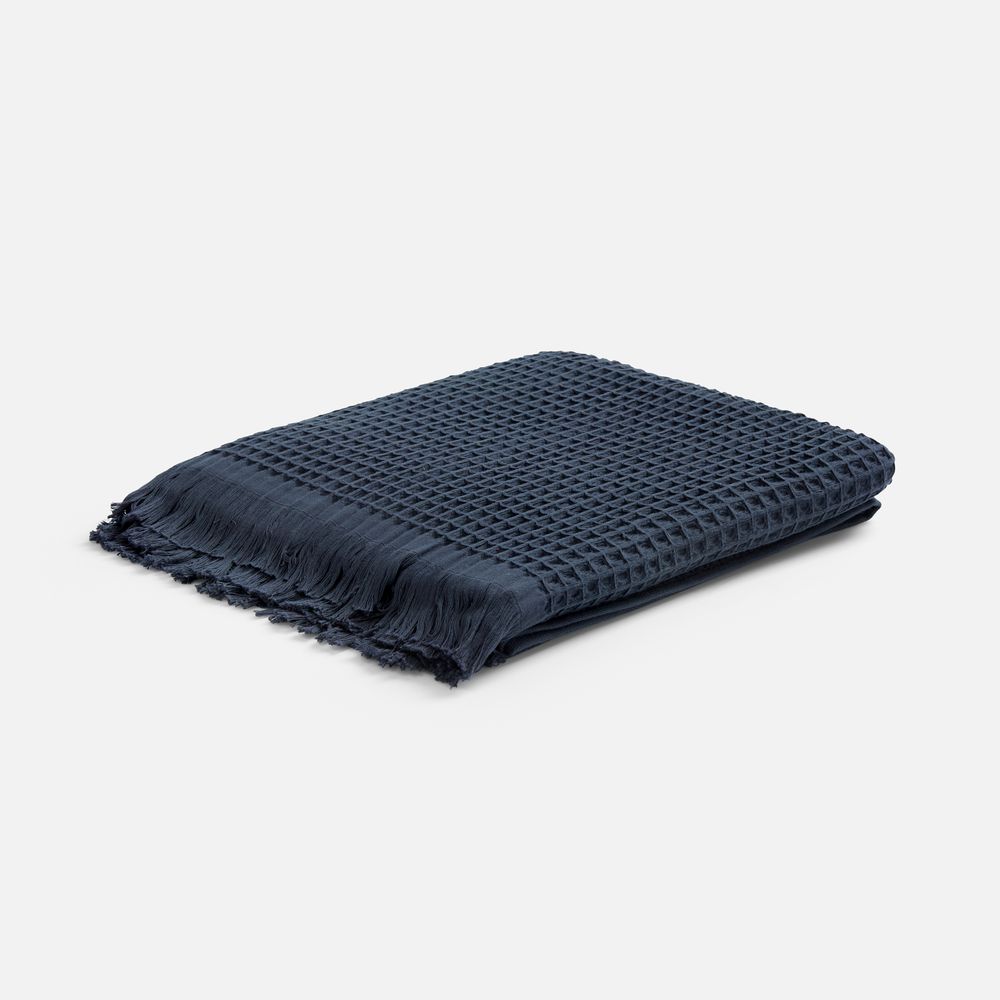 Плед вафельный Elenglect, темно-серый арт. 17378.13 Плед вафельный Elenglect, темно-серый арт. 17378.13