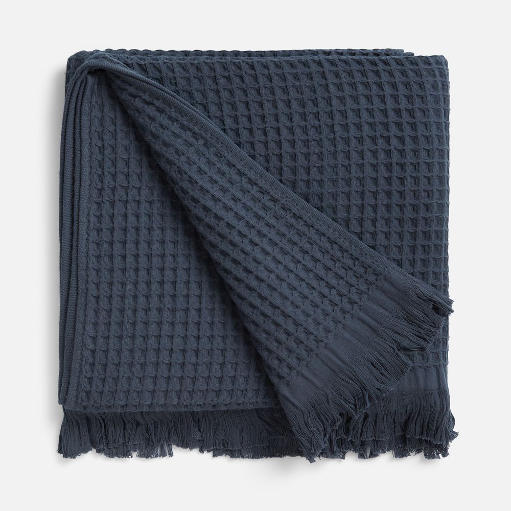 Плед вафельный Elenglect, темно-серый арт. 17378.13 Плед вафельный Elenglect, темно-серый арт. 17378.13