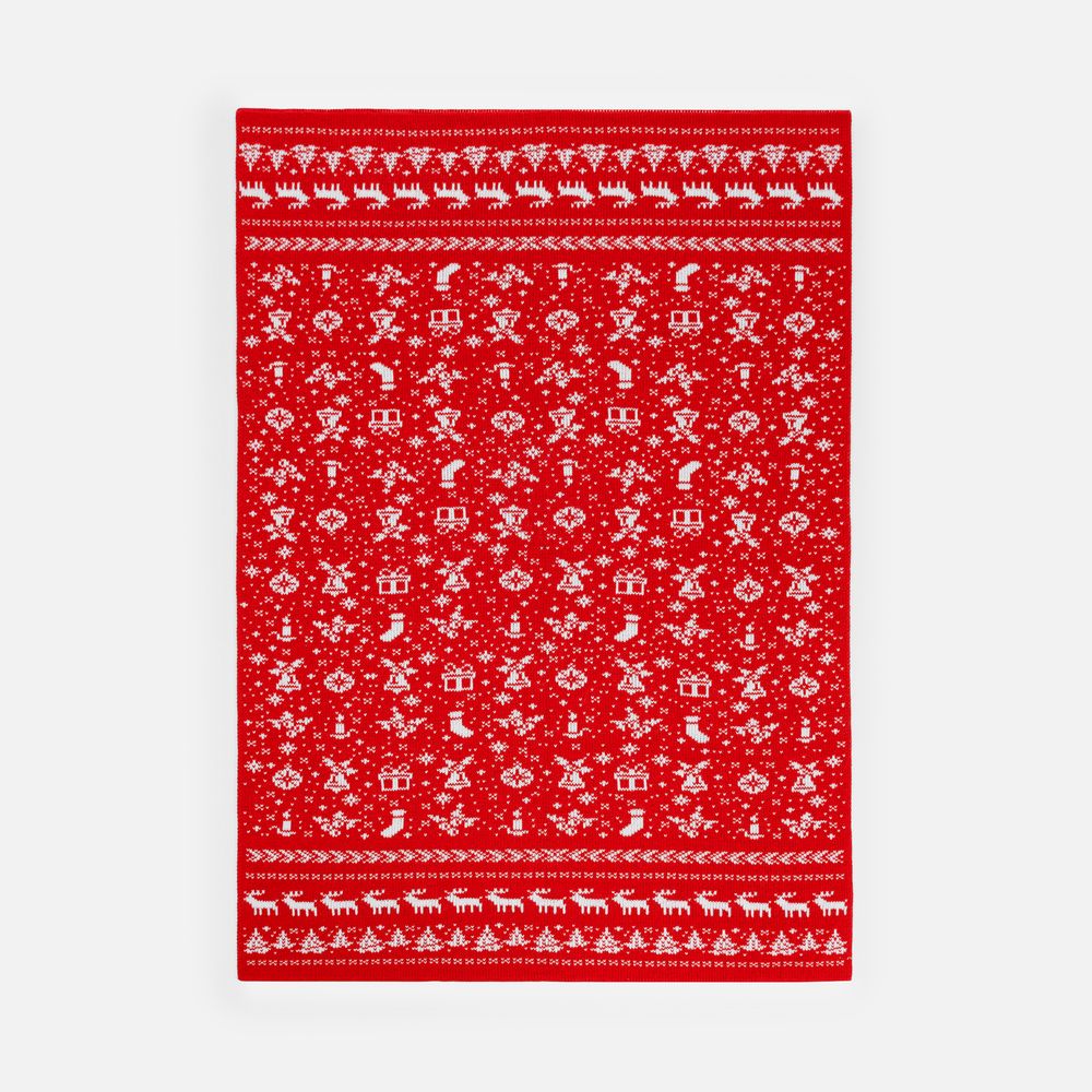 Плед Holidale, красный с молочным арт. 20787.56 Плед Holidale, красный с молочным арт. 20787.56