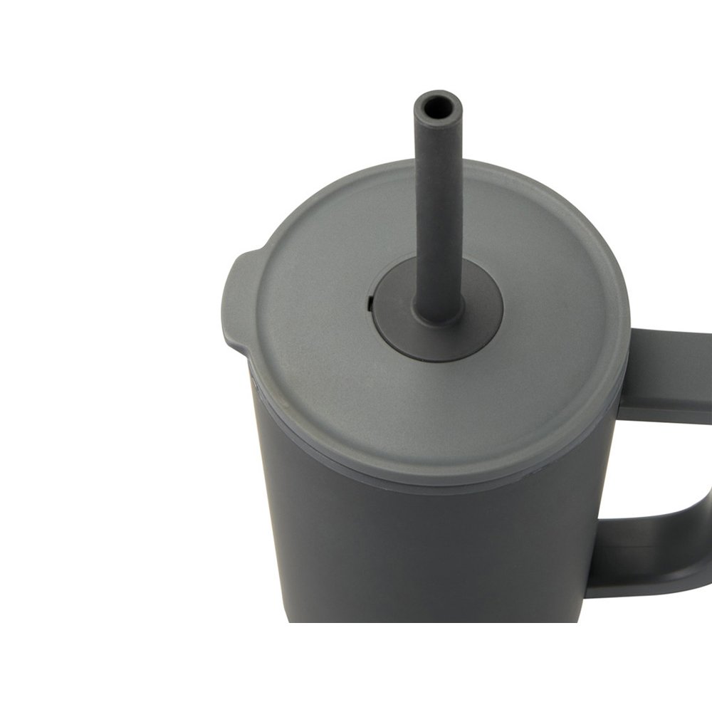 Герметичная термокружка «Brady» с силиконовой трубочкой, переработанная сталь, 900 мл арт. 10086783 Герметичная термокружка «Brady» с силиконовой трубочкой, переработанная сталь, 900 мл арт. 10086783