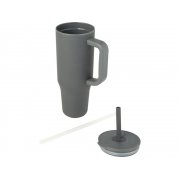 Герметичная термокружка «Brady» с силиконовой трубочкой, переработанная сталь, 900 мл арт. 10086783 Герметичная термокружка «Brady» с силиконовой трубочкой, переработанная сталь, 900 мл арт. 10086783