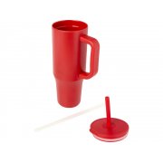 Герметичная термокружка «Brady» с силиконовой трубочкой, переработанная сталь, 900 мл арт. 10086721 Герметичная термокружка «Brady» с силиконовой трубочкой, переработанная сталь, 900 мл арт. 10086721