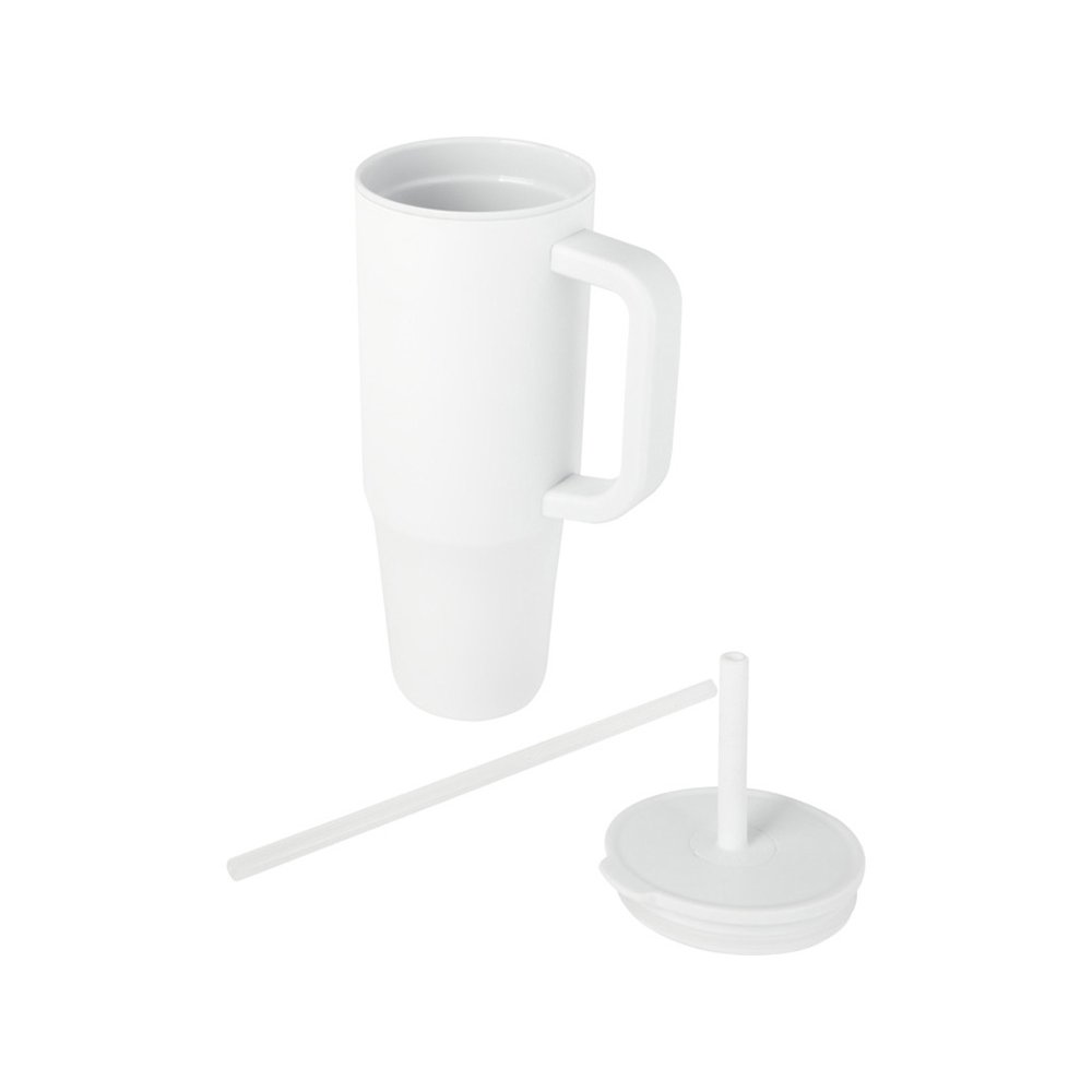 Герметичная термокружка «Brady» с силиконовой трубочкой, переработанная сталь, 900 мл арт. 10086701 Герметичная термокружка «Brady» с силиконовой трубочкой, переработанная сталь, 900 мл арт. 10086701