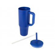 Герметичная термокружка «Brady» с силиконовой трубочкой, переработанная сталь, 900 мл арт. 10086753