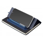 Блокнот А5 «NotaBene» с металлической шариковой ручкой и подставкой для телефона