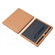 Блокнот А5 «NotaBene» с металлической шариковой ручкой и подставкой для телефона