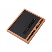 Блокнот А5 «NotaBene» с металлической шариковой ручкой и подставкой для телефона