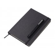 Блокнот А5 «NotaBene» с металлической шариковой ручкой и подставкой для телефона