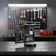 Набор инструментов "Pod" с фонарем черный с серым