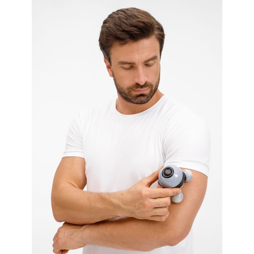 Ручной вибромассажер Spacy, серый с черным арт. 22061.13 Ручной вибромассажер Spacy, серый с черным арт. 22061.13