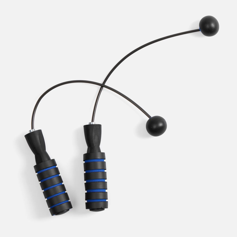 Беспроводная скакалка Silentino, черная с синим арт. 18458.34 Беспроводная скакалка Silentino, черная с синим арт. 18458.34