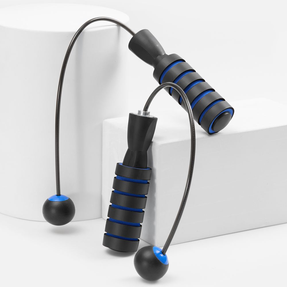 Беспроводная скакалка Silentino, черная с синим арт. 18458.34 Беспроводная скакалка Silentino, черная с синим арт. 18458.34