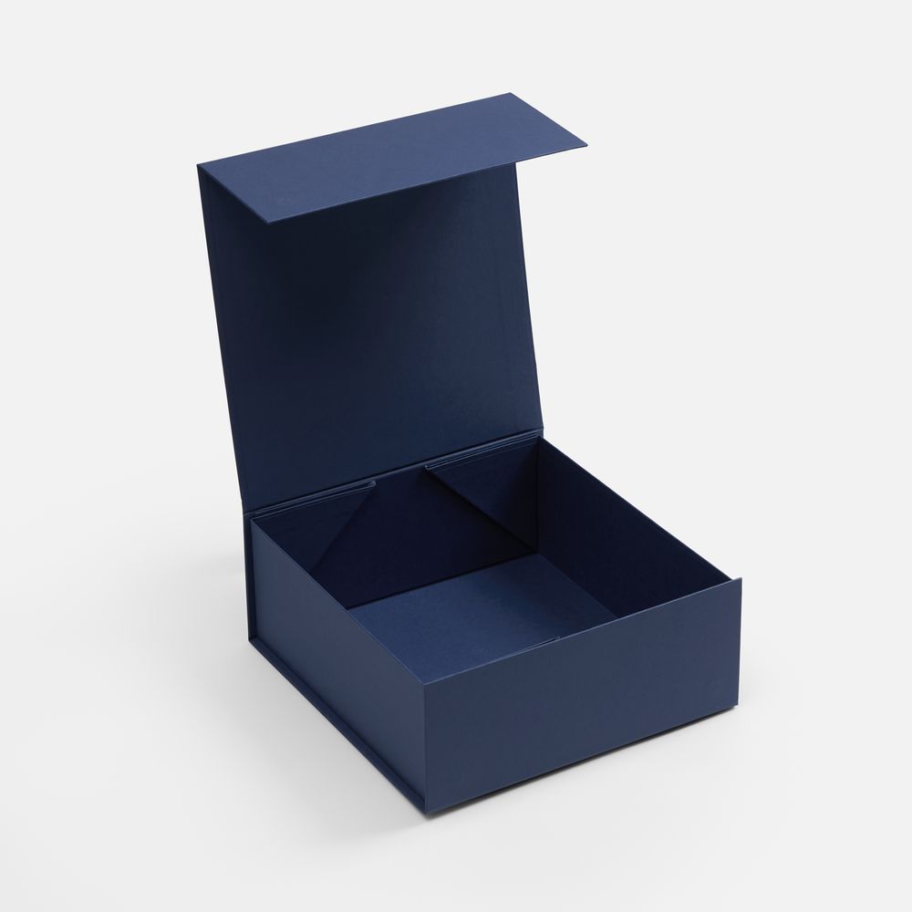 Коробка складная Quadra Fold, темно-синяя арт. 25079.40 Коробка складная Quadra Fold, темно-синяя арт. 25079.40