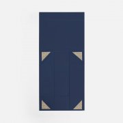 Коробка складная Quadra Fold, темно-синяя