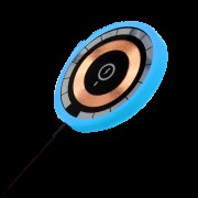 Беспроводное магнитное зарядное устройство Aphia 15W To Go, черный/голубой