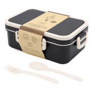 Ланчбокс (контейнер для еды) Inar из пшеничного волокна, чёрный. арт. 13004.022