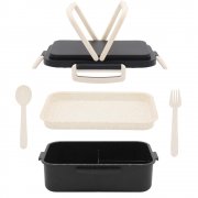 Ланчбокс (контейнер для еды) Inar из пшеничного волокна, чёрный. арт. 13004.022