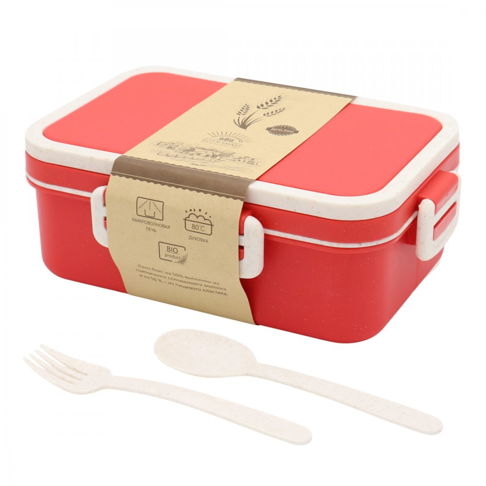 Ланчбокс (контейнер для еды) Inar из пшеничного волокна, красный. арт. 13004.055 Ланчбокс (контейнер для еды) Inar из пшеничного волокна, красный. арт. 13004.055
