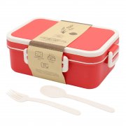 Ланчбокс (контейнер для еды) Inar из пшеничного волокна, красный. арт. 13004.055