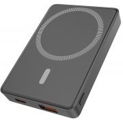 Магнтиный внешний аккумулятор Magnetic с беспроводной зарядкой (5W), 5000 Mah, черный арт. 2052.02
