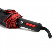 Автоматический противоштормовой складной зонт Sherp, красный.