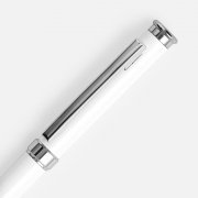 Ручка шариковая Finn Chrome, белая арт. 20686.60