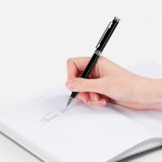 Ручка шариковая Finn Chrome, черная арт. 20686.30